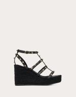 Rockstud Ankle Strap Wedge Sandal In Calfskin Leather 95 MM 5W2S0F95BAE_0NO product photo 6