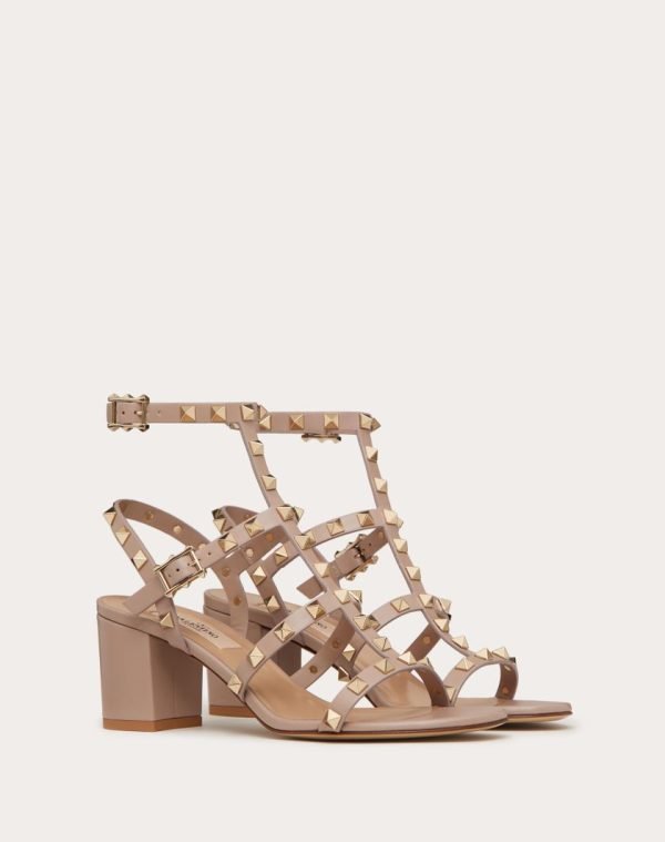 Rockstud Calfskin Ankle Strap Sandal 60 MM 5W2S0491VBP_P45 product photo 1