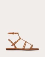 Rockstud Flat Calfskin Sandal With Straps 4W2S0A05VOD_KEL product photo 6