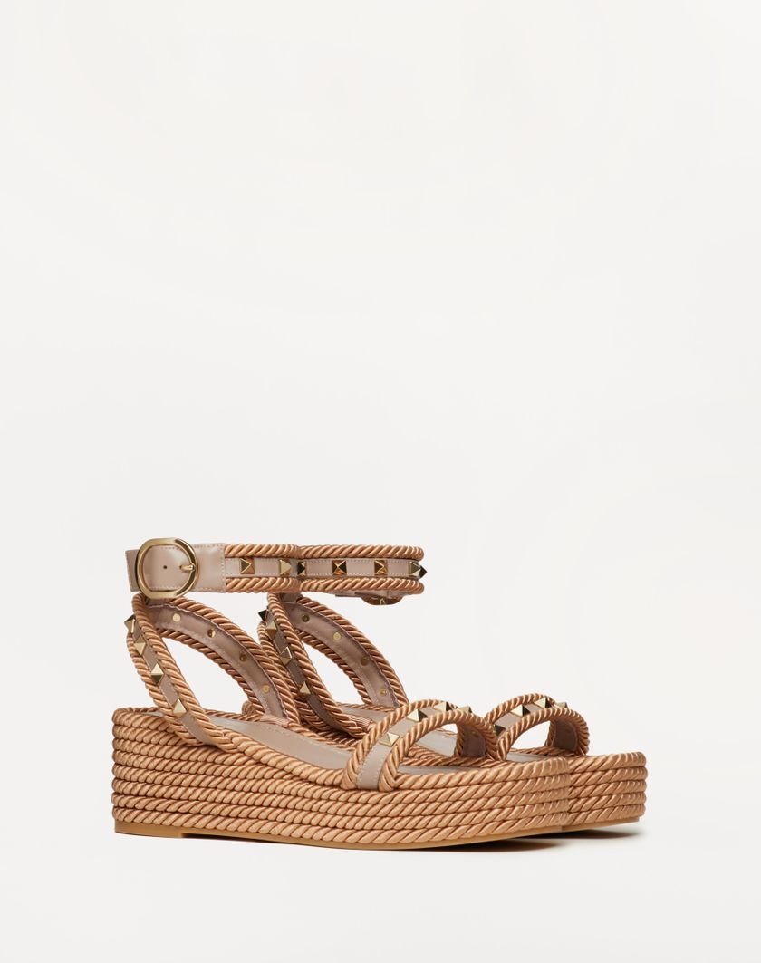 Rockstud Flatform Sandal In Calfskin 45MM 6W2S0GI3BAE_P45 product photo 1