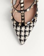 Rockstud Pump In Pied-De-Poule Fabric 100MM 6W2S0393IZQ_9TB product photo 2