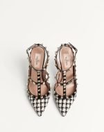 Rockstud Pump In Pied-De-Poule Fabric 100MM 6W2S0393IZQ_9TB product photo 4
