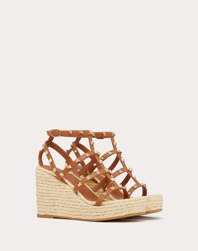 Rockstud Wedge Sandal With Calfskin Straps 95MM 4W2S0F95ZNL_ZT6 product photo 1
