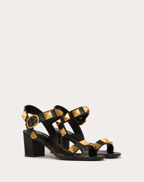 ROMAN STUD CALFSKIN SANDAL 60 MM