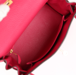 Hermes Kelly Retourne 25 Framboise Togo Gold Hardware 70217 product photo 8