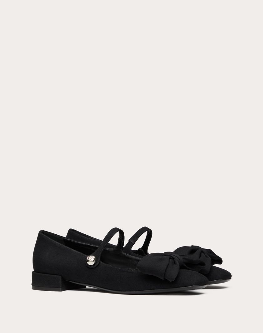 Valentino Garavani Bowjane Mary-Jane Ballerina In Crepe Fabric 20MM 5W0S0KI3JIV_0NO product photo 1
