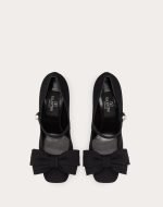 Valentino Garavani Bowjane Mary-Jane Pumps In Crepe Fabric 100MM 5W0S0KS2JIV_0NO product photo 4
