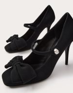 Valentino Garavani Bowjane Mary-Jane Pumps In Crepe Fabric 100MM 5W0S0KS2JIV_0NO product photo 3