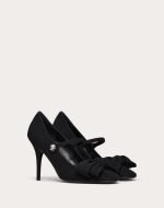 Valentino Garavani Bowjane Mary-Jane Pumps In Crepe Fabric 100MM 5W0S0KS2JIV_0NO product photo 1