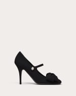 Valentino Garavani Bowjane Mary-Jane Pumps In Crepe Fabric 100MM 5W0S0KS2JIV_0NO product photo 2