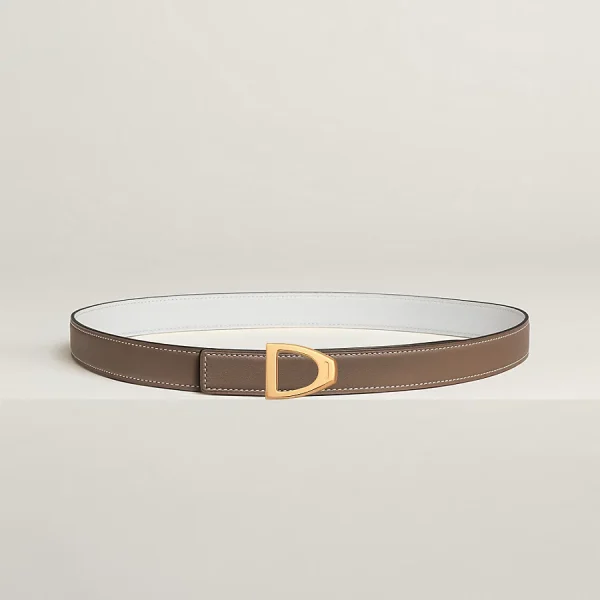 Cavaliere belt buckle & Reversible leather strap 24 mm