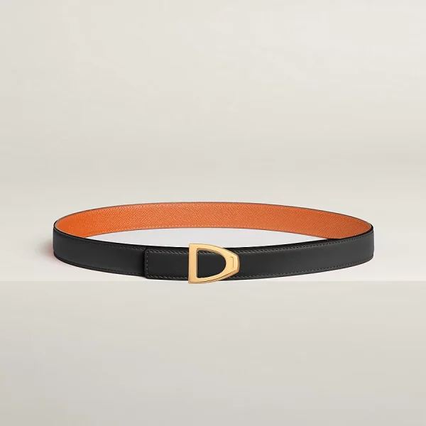 Cavaliere belt buckle & Reversible leather strap 24 mm