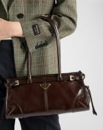 Prada Bonnie Medium Leather Handbag 1BA426_2CYR_F01D6_V_MOO product photo 2