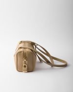 Re-Nylon And Leather Medium Top-Handle Bag With Padlock 1BB127_2C8Q_F0040_V_ODO product photo 3