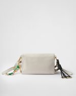 Prada Soft Sound Small Leather Shoulder Bag With Charms 1BD379_2C6A_F0PG7_V_OO6 product photo 4