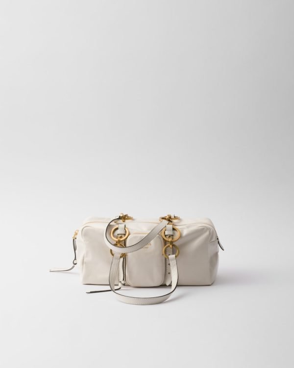 Prada Dangle Medium Leather Top-Handle Bag