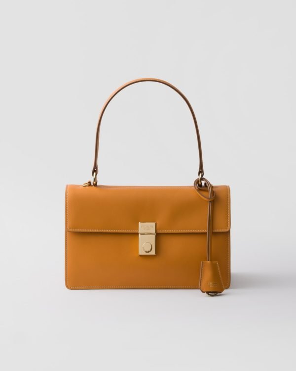 Prada Soft Sound Medium Leather Shoulder Bag