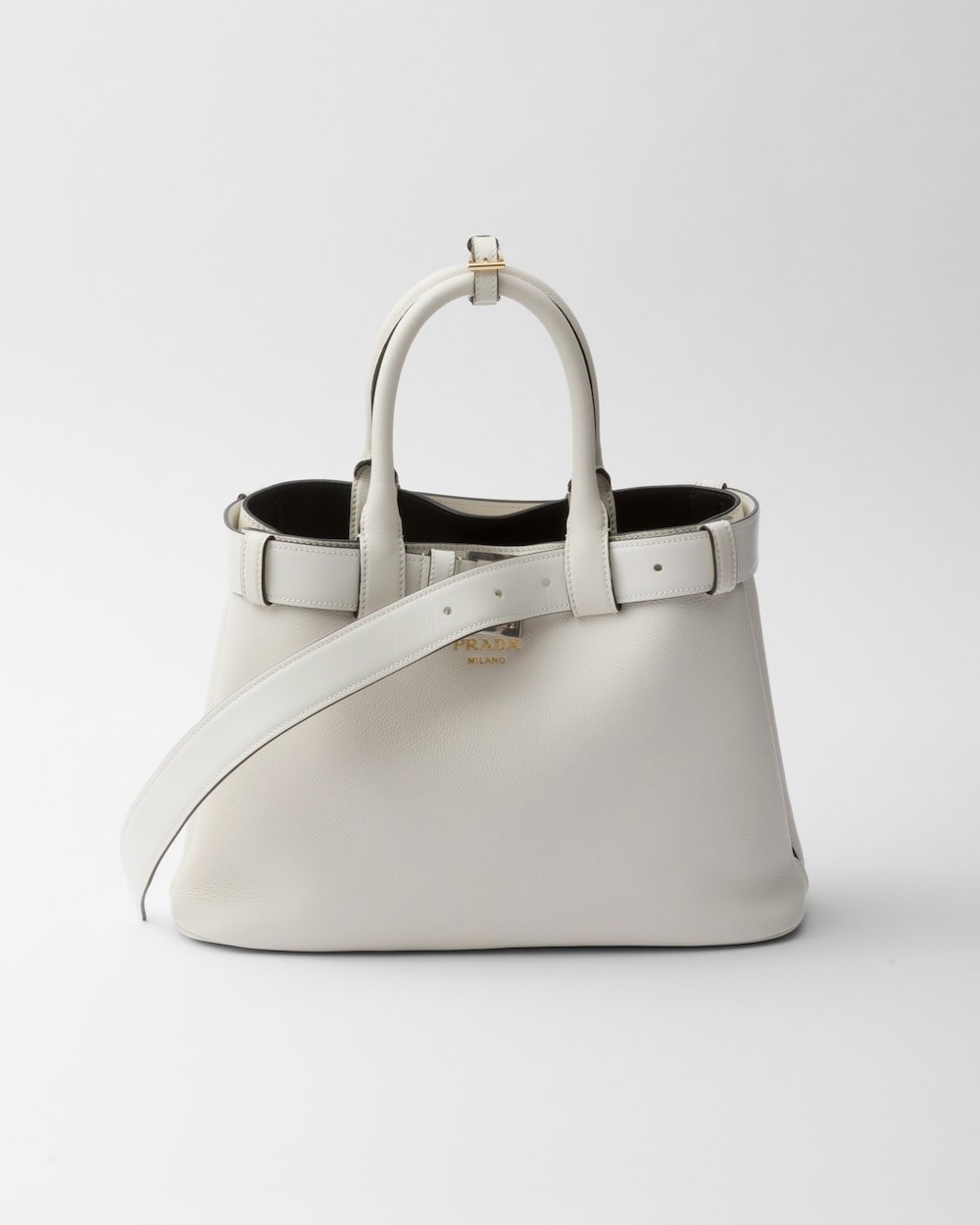 Prada Buckle Small Leather Handbag With Belt 1BA434_2CY9_F0G3Z_V_OBO product photo 1