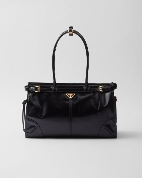 Prada Bonnie Large Leather Handbag
