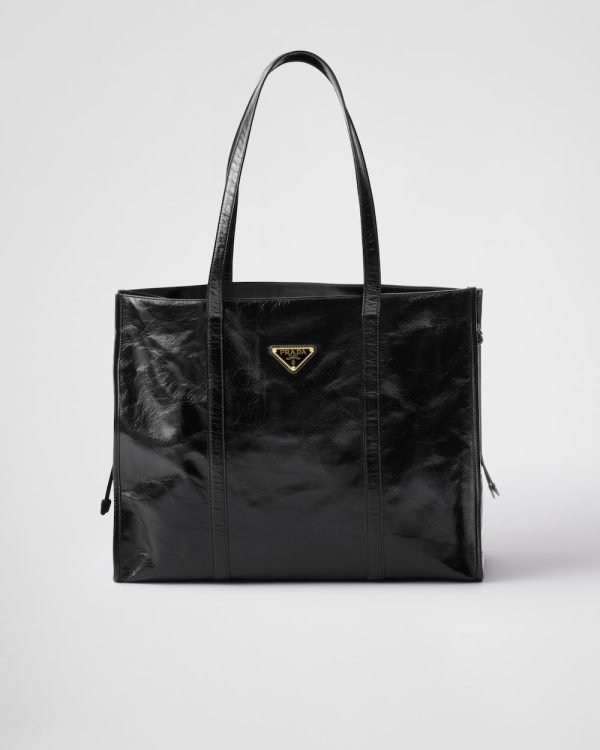 Prada Large Leather Tote Bag
