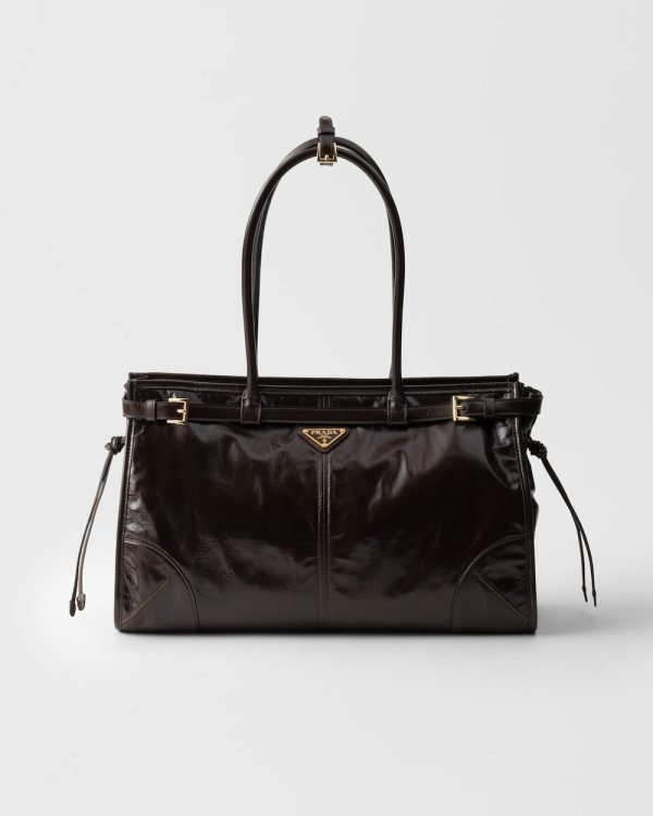 Prada Bonnie Large Leather Handbag 1BA433_2CYR_F01D6_V_MOO product photo 1