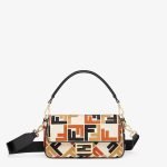 Baguette Canvas Bag With Multicolor Ff Embroidery 8BR600ARC2F1OQ6 product photo 1