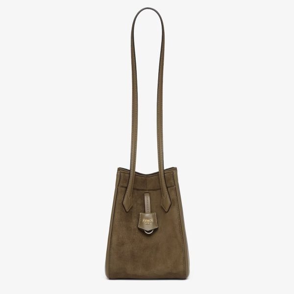 Fendi Origami Mini Transformable Suede and Leather Mini Bag