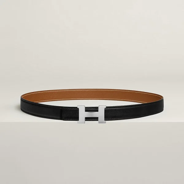 Mini Constance belt buckle & Reversible leather strap 24 mm