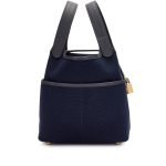 Hermes Caban Swift And Bleu Marine Toile Goeland Cargo Picotin Lock 18 Gold Hardware CM72T product photo 2