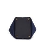 Hermes Caban Swift And Bleu Marine Toile Goeland Cargo Picotin Lock 18 Gold Hardware CM72T product photo 4