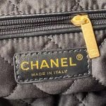Chanel 22 AS3260 Small Bag Black Shiny Crumpled Calfskin Gold Hardware 75104 product photo 9