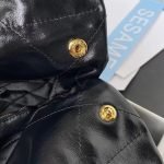 Chanel 22 AS3260 Small Bag Black Shiny Crumpled Calfskin Gold Hardware 75104 product photo 7