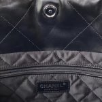 Chanel 22 AS3260 Small Bag Black Calfskin Silver Hardware 75106 product photo 7