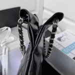 Chanel 22 AS3260 Small Bag Black Calfskin Silver Hardware 75106 product photo 5