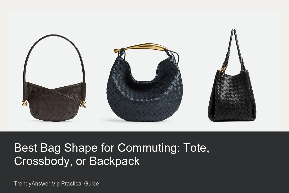 Best Bag Shape for Commuting: Tote, Crossbody, or Backpack practical comparison guide.