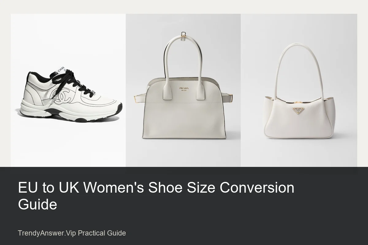 EU to UK Women's Shoe Size Conversion Guide practical comparison guide.