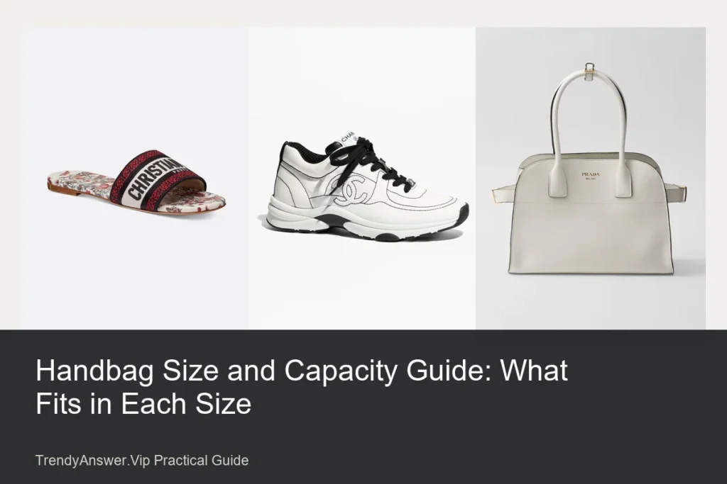 Handbag Size and Capacity Guide: What Fits in Each Size practical comparison guide.