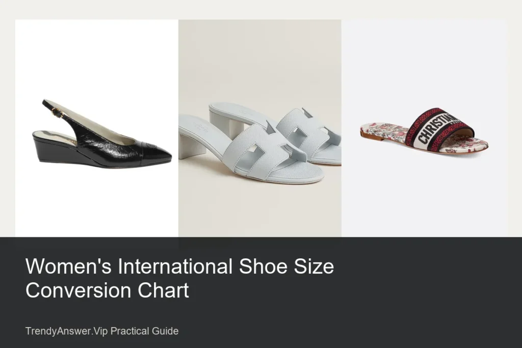 Women's International Shoe Size Conversion Chart practical comparison guide.