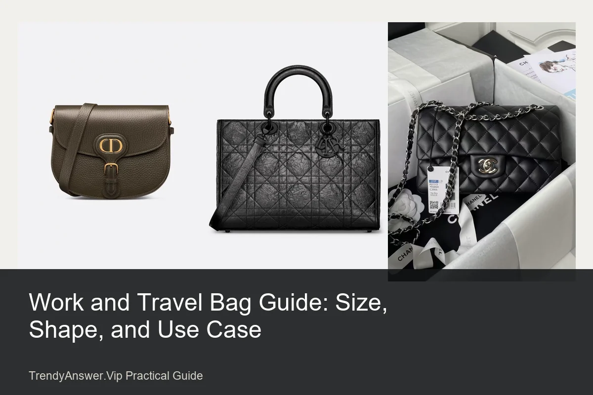 Work and Travel Bag Guide: Size, Shape, and Use Case practical comparison guide.